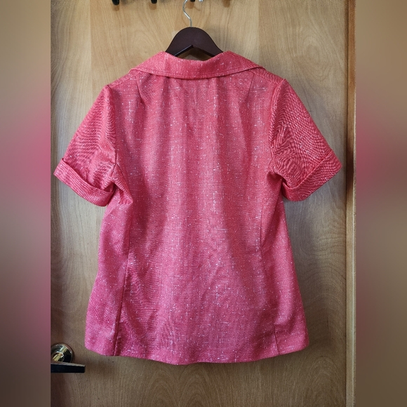 Vintage Tanjay short sleeve blazer coral - Picture 7 of 8